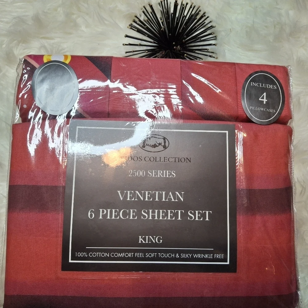Red Heart Bedding Set